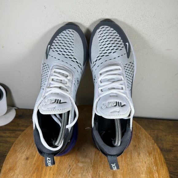 Nike Air Max 270 White Persian Violet Shoes Sneakers Men\'s Size 9 AH8050-107